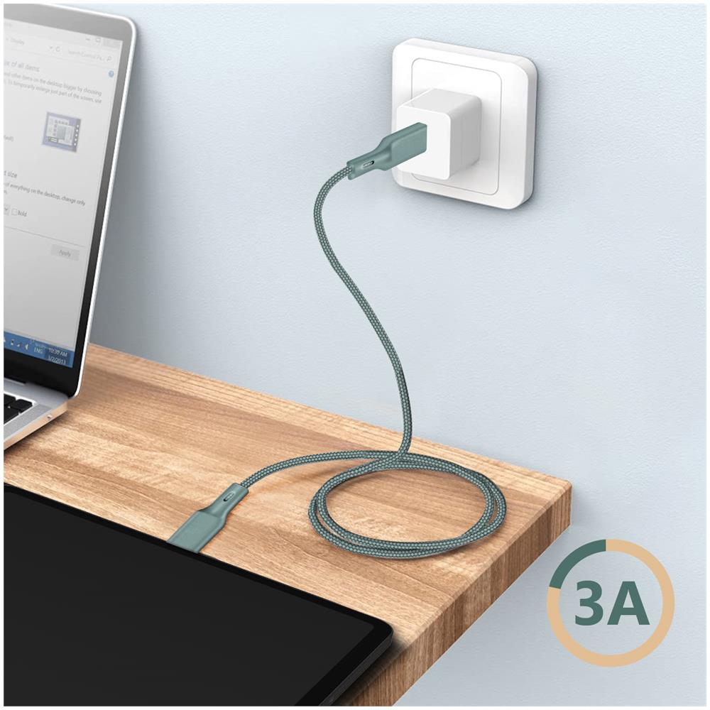 Cavo Riciclabile Da Usb-c A Lightning 2m Potenza 3a - Verde - Foto 5