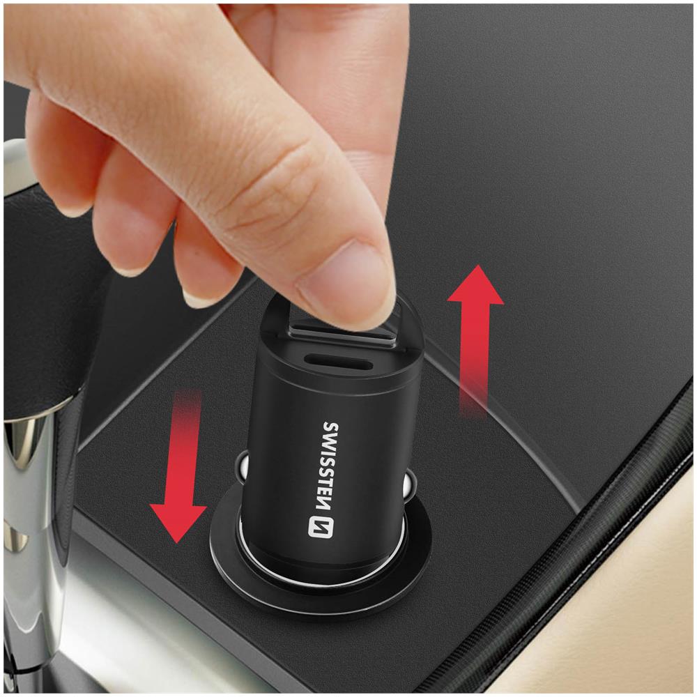 Caricatore Auto Ultra-compatto Con Uscite Usb-c Ee Usb 30w Nano Nero - Foto 5