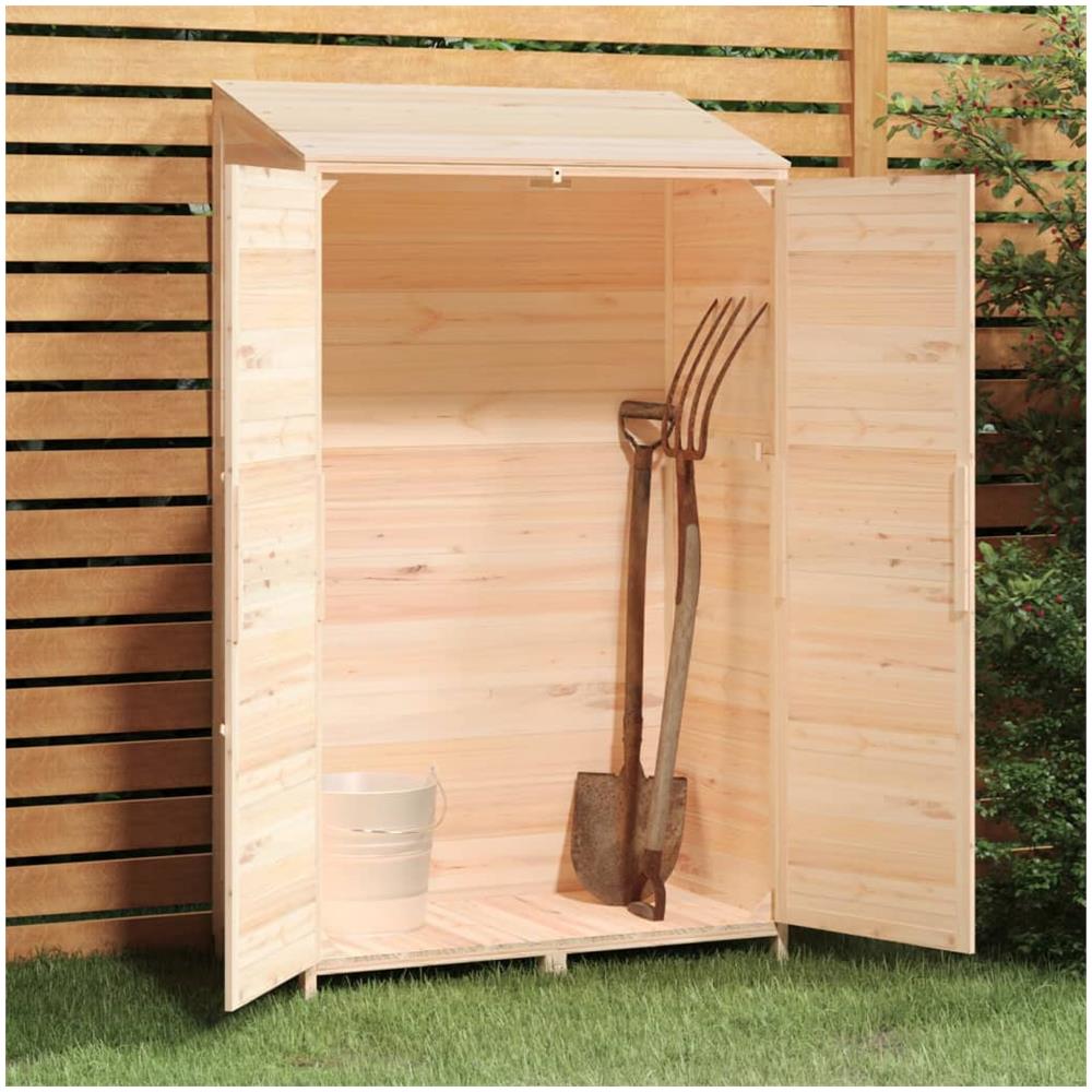 Capanno Da Giardino 102x52x174,5 Cm In Legno Massello Di Abete - Foto 3
