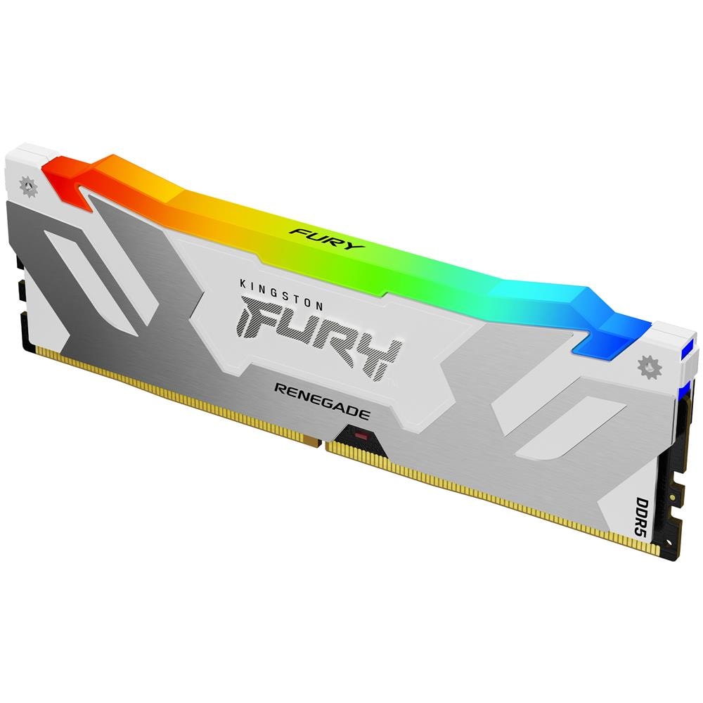 FURY 16GB 6400MT /s DDR5 CL32 DIMM Renegade RGB White XMP - Foto 1