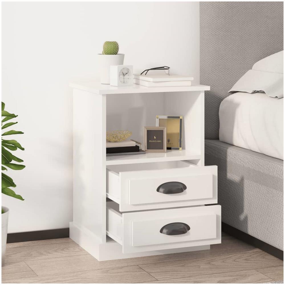 Comodini 2 Pz Bianco Lucido 43x36x60 Cm - Foto 1