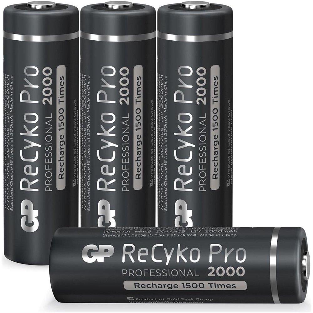 4x Batterie Ricaricabili Aa / R6 Recyko Pro Ni-mh 2000mah - Foto 1