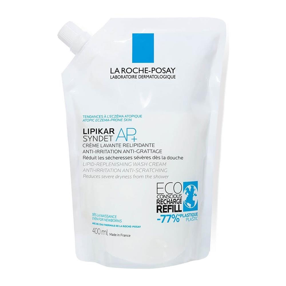 Creme Lavante Syndet Ap+ Peaux Tendance Eczema Atopique Eco Recharge 400ml Lipikar - Foto 1