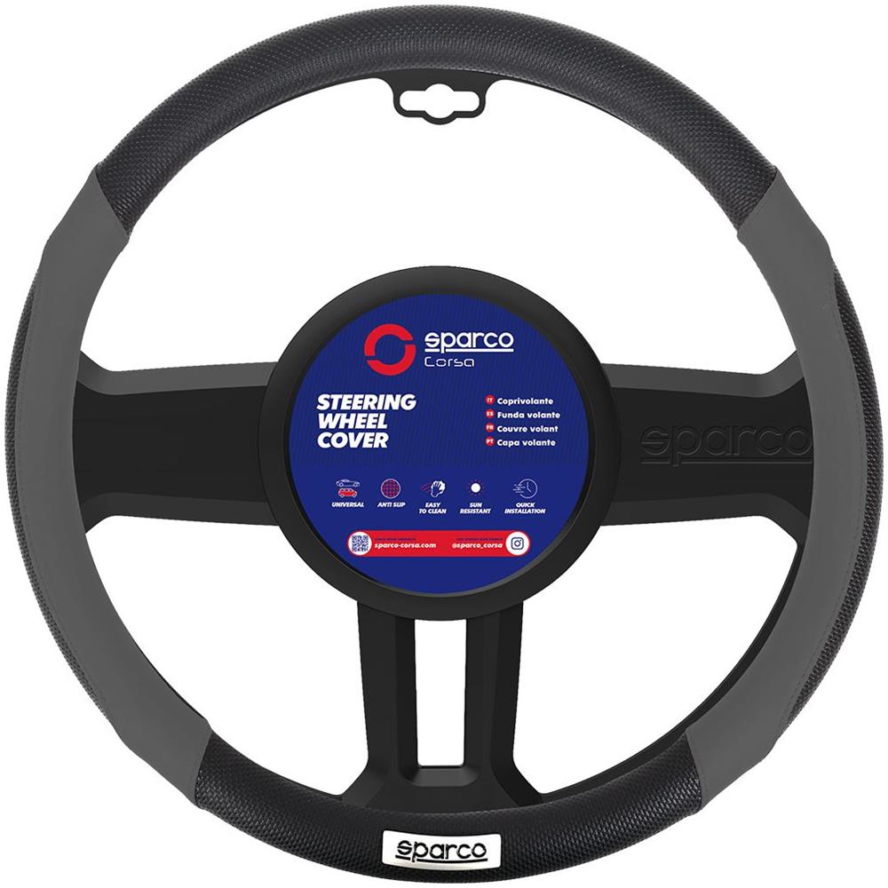 Coprivolante Spc1113 Auto Universale Grigio E Nero Con Dettagli Traforati - Foto 1