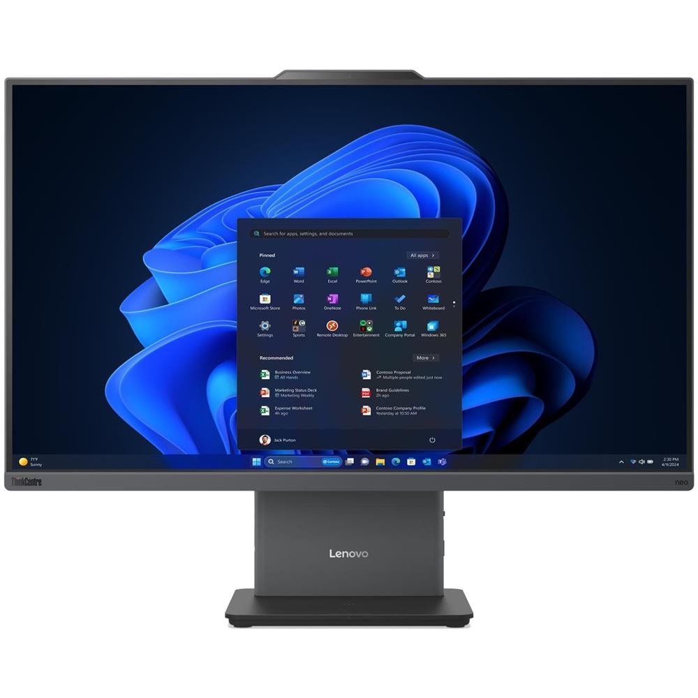 ThinkCentre neo 50a 24 Gen 6 LNL Intel Core Ultra 5 226V 60,5 cm (23.8") 1920 x 1080 Pixel Touch screen PC All-in-one 16 GB LPDDR5x-SDRAM 512 GB SSD Windows 11 Pro Wi-Fi 6 (802.11ax) Grigio - Foto 1