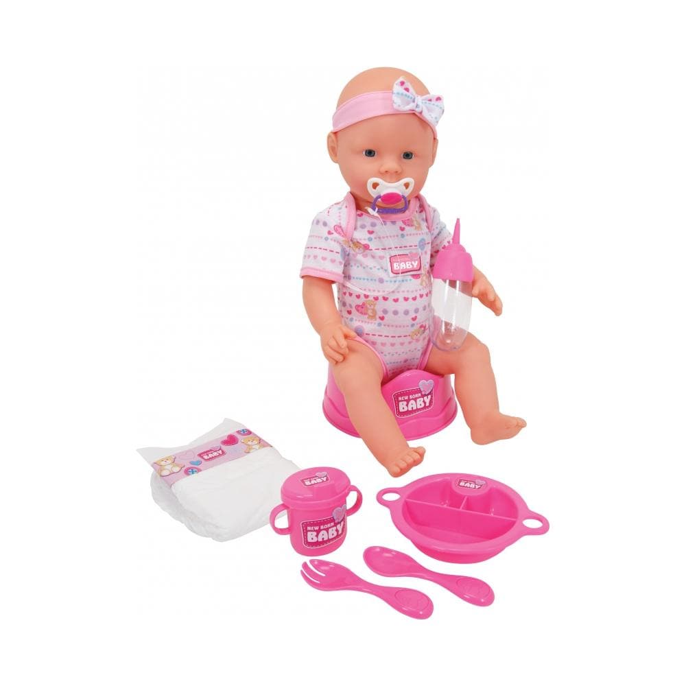 105039005, Ragazzo / Ragazza, Multicolore, Vestito per bambola, Feeding bottle, Plate, Potty, Spoon - Foto 2