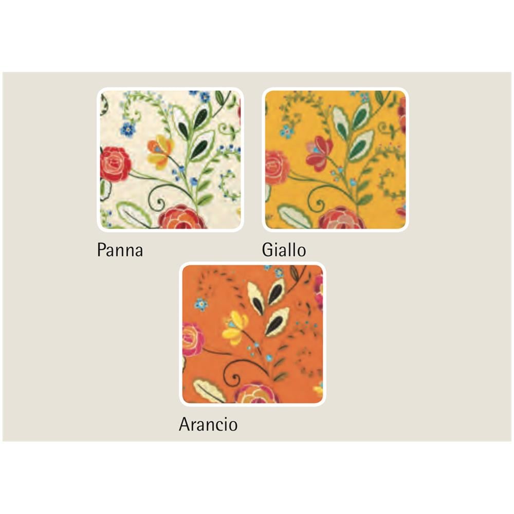 Set Cuscini Coprisedia Imbottiti Sfoderabili Modello Garden Made In Italy Fascia Rotonda 4Pz Panna - Foto 1