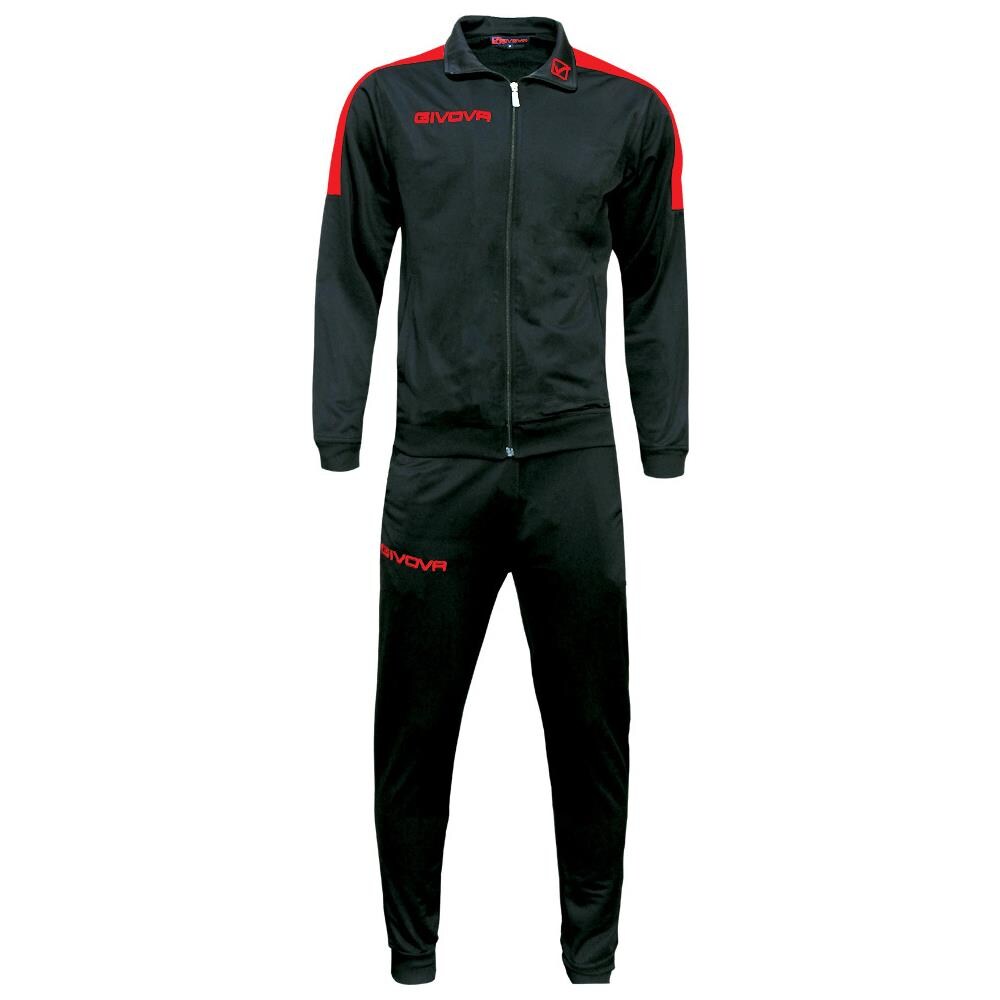 Tuta Revolution - Completo Di Giacca Con Zip Manica Lunga E Pantalone Di Colore Nero / rosso Taglia S - Foto 1