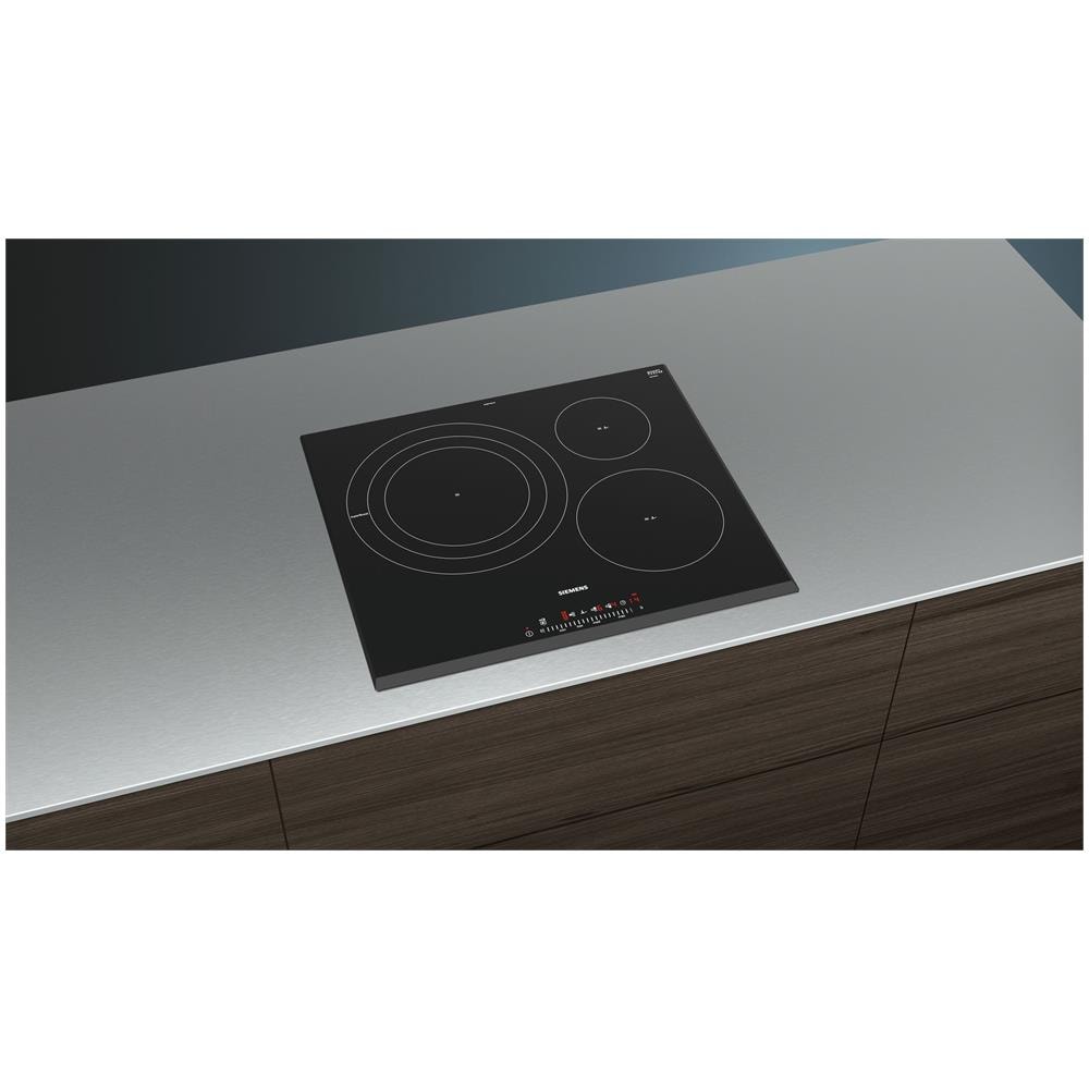 SIEMENS Piano Cottura EH651FDC1E a Induzione 3 Zone Cottura da 59 cm Colore Nero OV10901