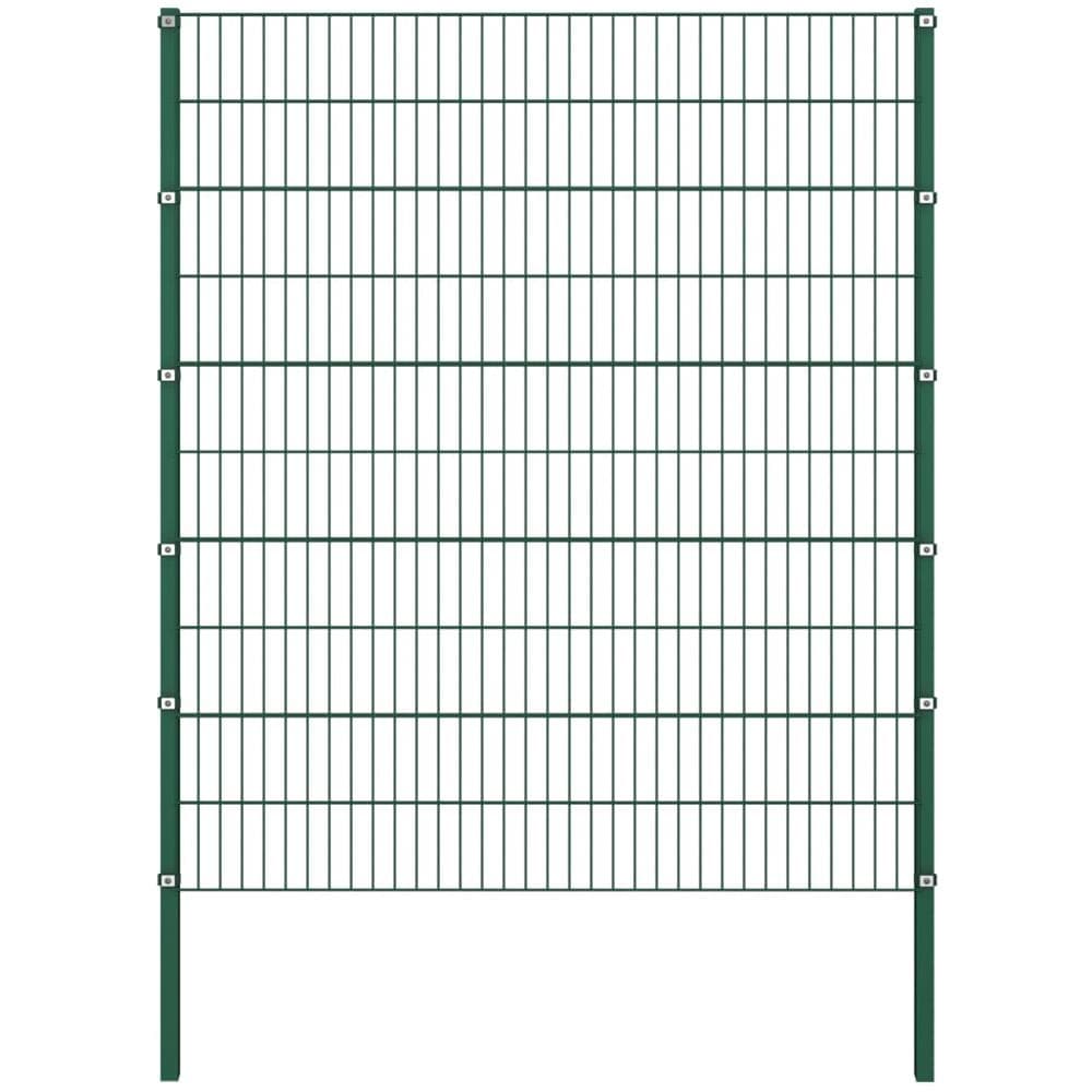 Pannello Di Recinzione Con Pali In Ferro 1,7x2 M Verde - Foto 1