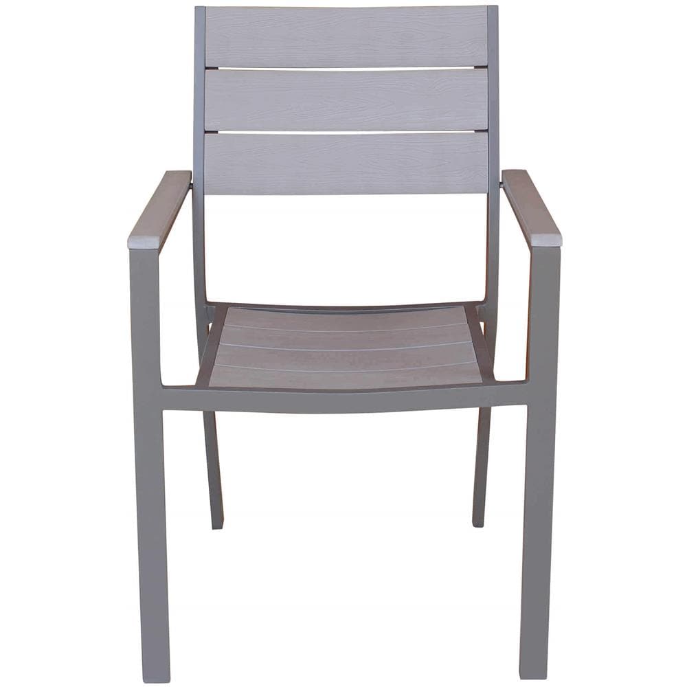 Xanthus - Poltrona Da Giardino In Alluminio E Polywood Impilabile - Foto 4