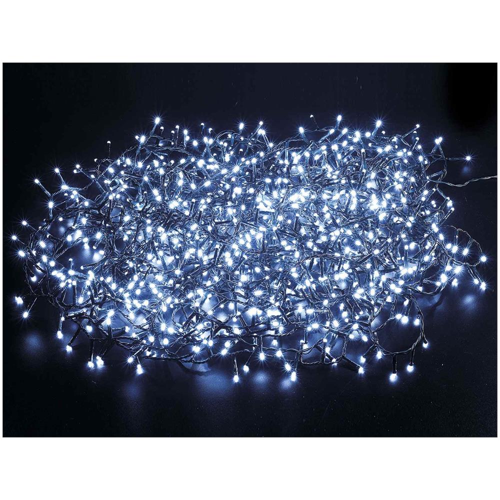 Filo Da 1000 Luci Led Natalizie Bianco Freddo 21 Metri Per Interni Ed Esterni - Foto 1