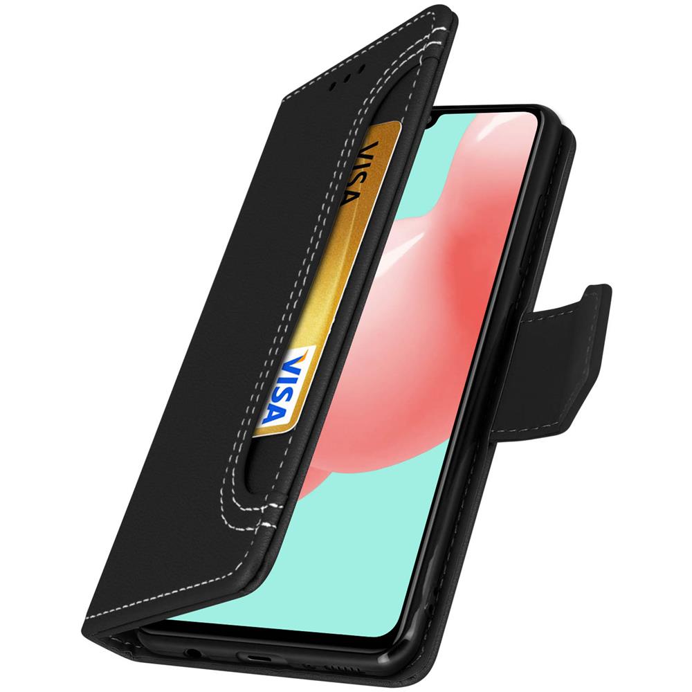Custodia Samsung Galaxy A41 A Portafoglio Funzione Supporto - Nero - Foto 2
