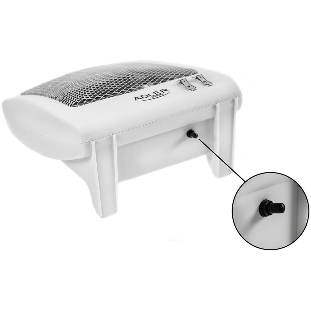 Ad 7709 Riscaldatore Elettrico Stufa Al Quarzo 2 Lampade Infrarossi 2 Livelli Potenza 800w - Foto 7