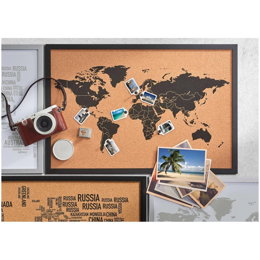 11570 Scheda Pin Lettere World Sughero Nero 60 X 40 Cm - Foto 7