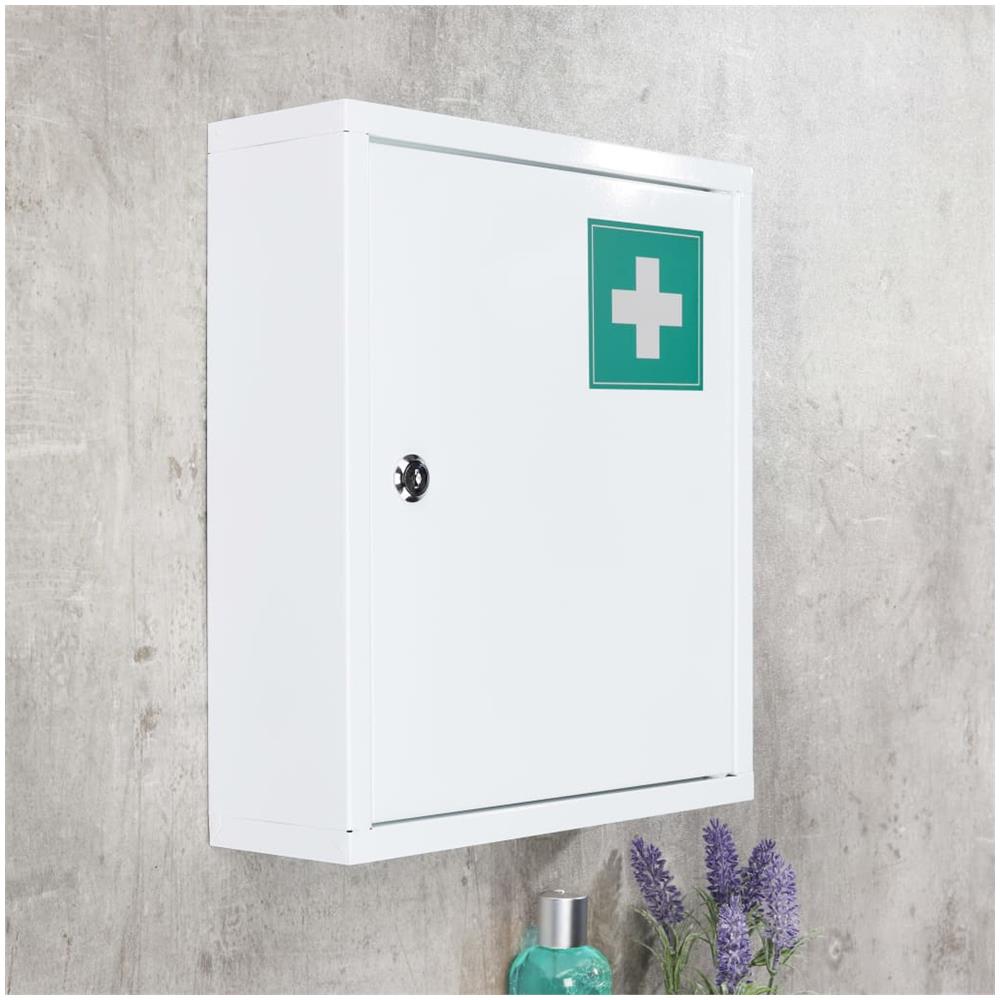 Armadietto Per Medicinali 31,5x10x36 Cm In Acciaio - Foto 2