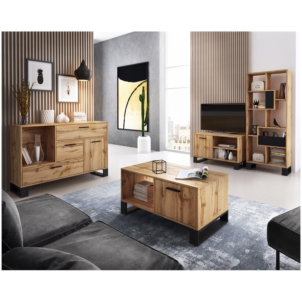 Loft Buffet / sideboard Set, Tavolino, Supporto Tv, Sala Da Pranzo, Credenza, Mobili Per Sala Da Pranzo - Foto 2