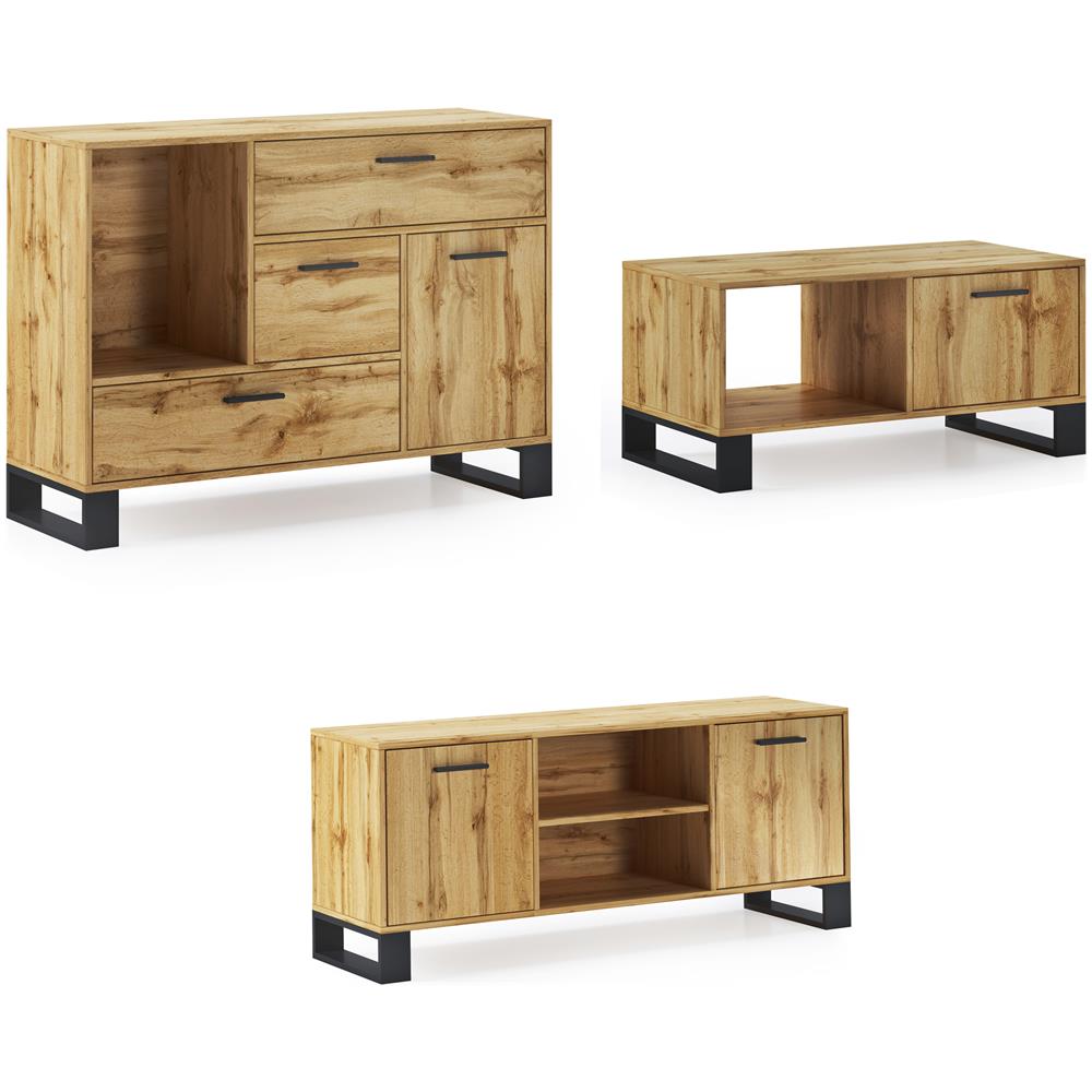 Loft Buffet / sideboard Set, Tavolino, Supporto Tv, Sala Da Pranzo, Credenza, Mobili Per Sala Da Pranzo - Foto 1