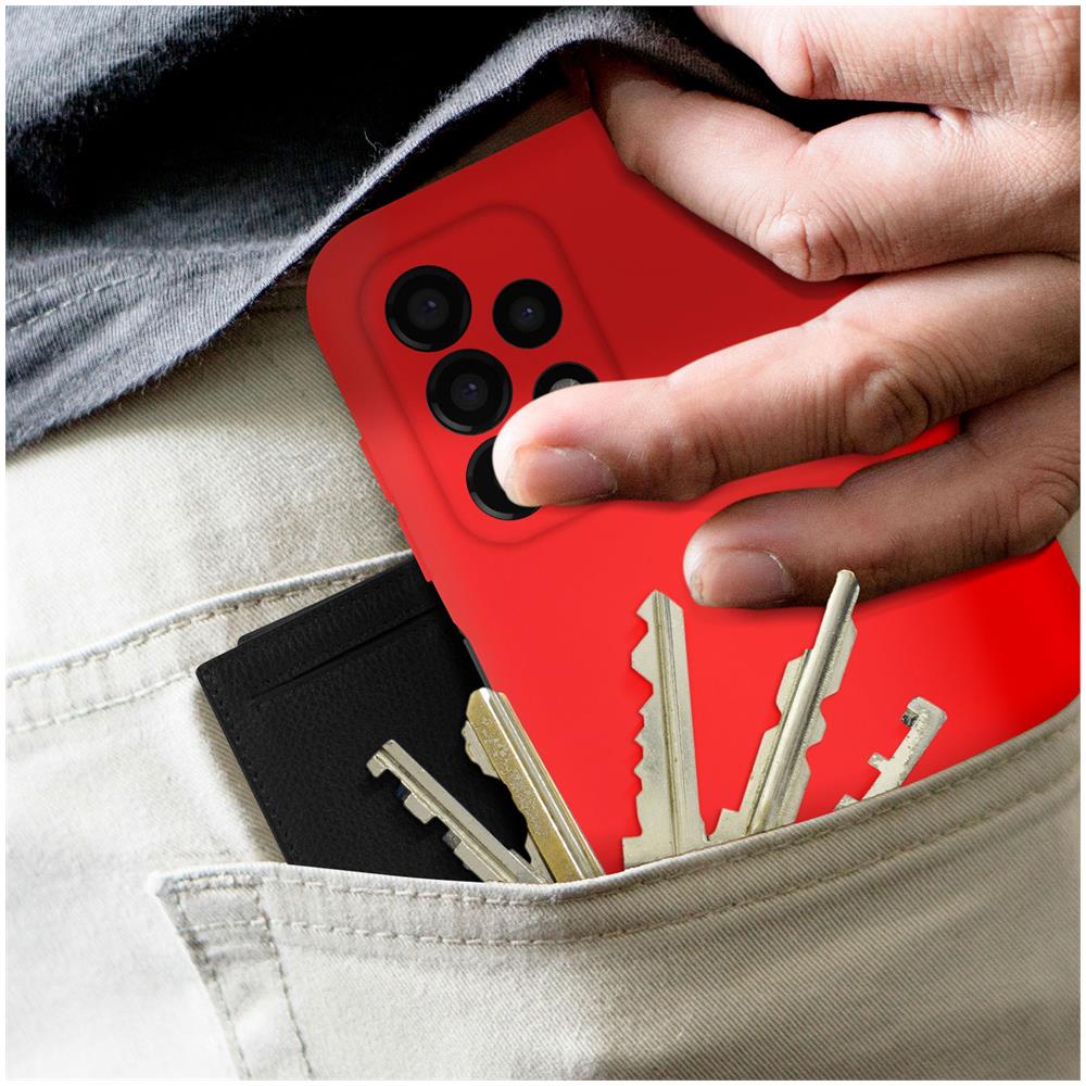 Cover Samsung Galaxy A13 4g In Silicone Semi-rigido Soft-touch Rossa - Foto 2