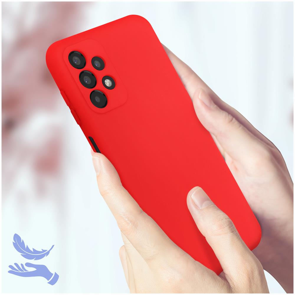 Cover Samsung Galaxy A13 4g In Silicone Semi-rigido Soft-touch Rossa - Foto 5