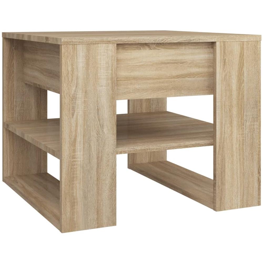 Tavolino Salotto Rovere Sonoma 55,5x55x45 Cm Legno Multistrato - Foto 1