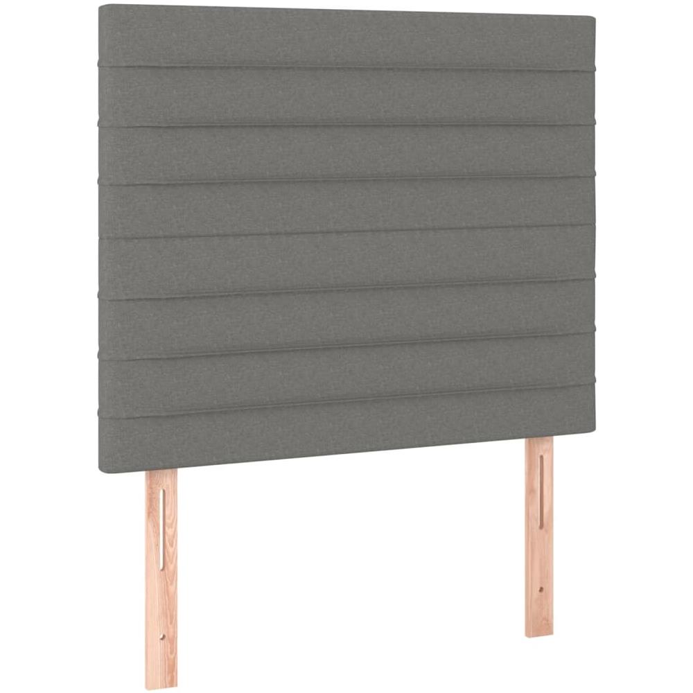 Testiere 2 Pz Grigio Scuro 100x5x78/88 Cm In Tessuto - Foto 2