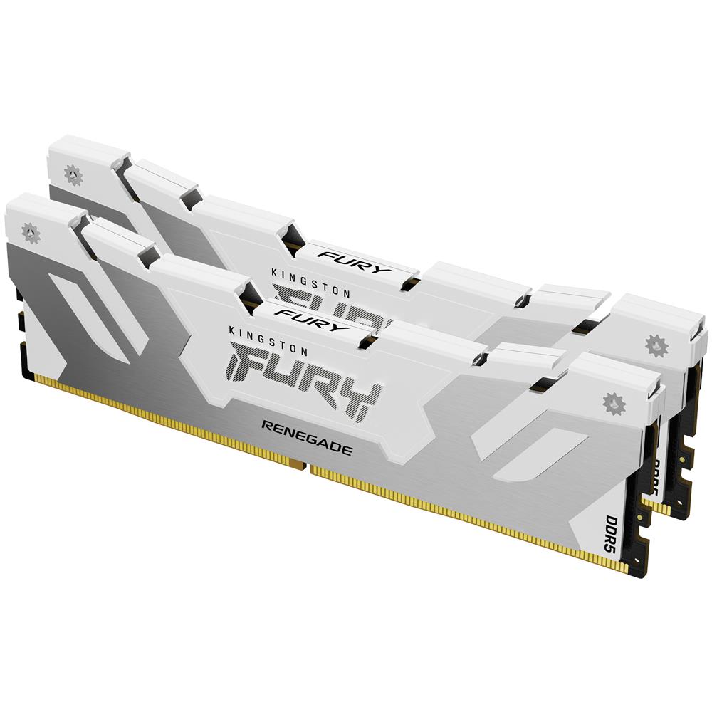 FURY 32GB 6400MT /s DDR5 CL32 DIMM (Kit da 2) Renegade White XMP - Foto 1