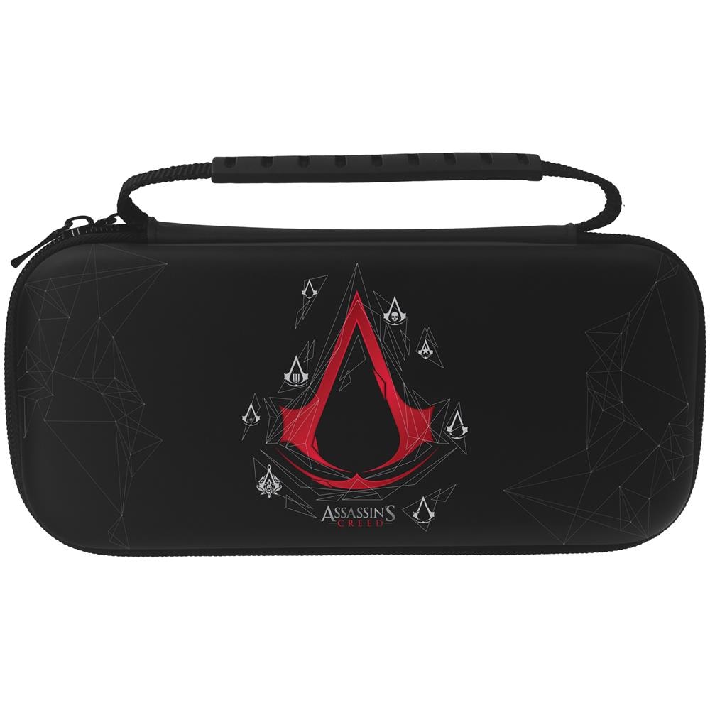 Assassin's Creed - Borsa Da Trasporto Sottile - Nero - Modello Emblemi Per Nintendo Switch E Switch Oled - Foto 1