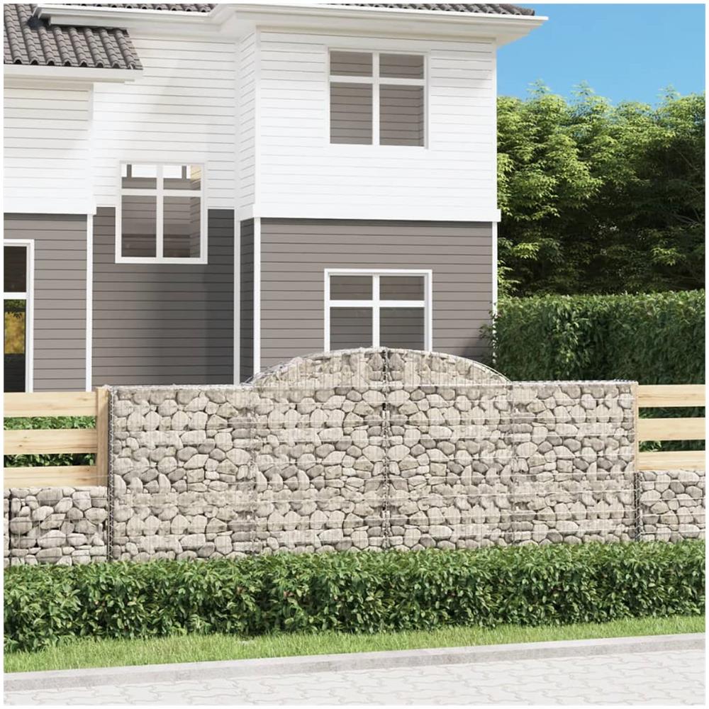 Cesti Gabbioni Ad Arco 17 Pz 300x30x120/140 Cm Ferro Zincato - Foto 1
