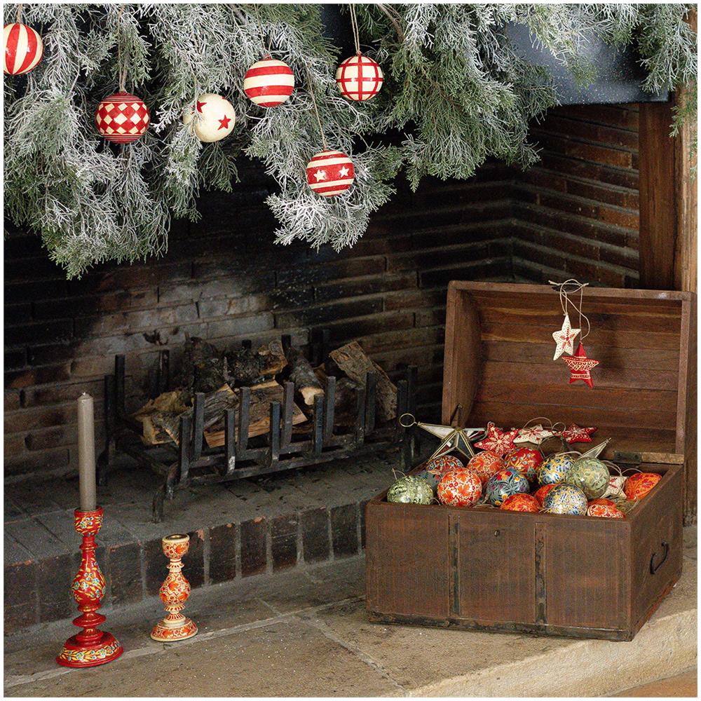 Set Di 6 Palle Natalizie Di Natale Mâché Cirque - Foto 2