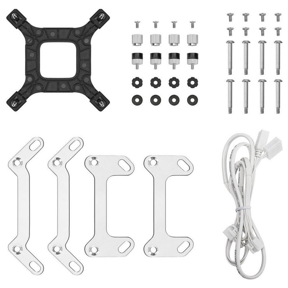 Kit Raffreddamento a Liquido LQ240 White Ventole 120 mm Colore Bianco - Foto 5