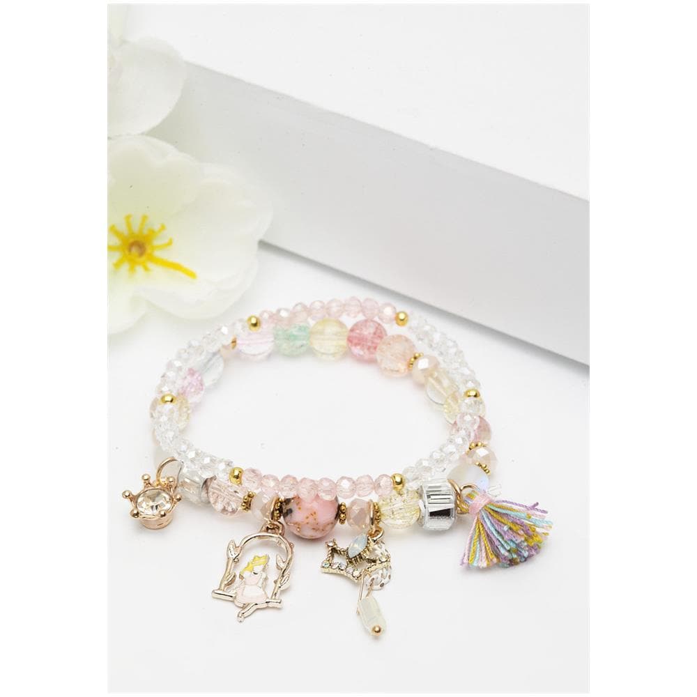 Doppio Bracciale Boho a Doppia Fila con Nappa e Charm - Foto 2