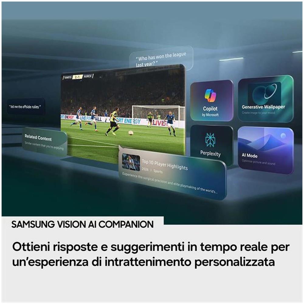 TV Mini LED, SMART TV, 65 ", Mini LED, Processore Mini LED Processor 4K, Titan Black, Classe F - Foto 3