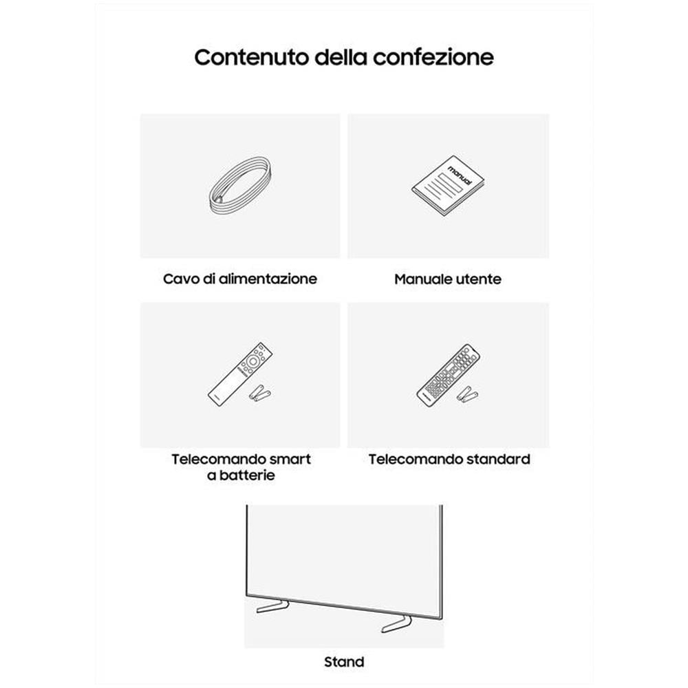 TV Mini LED, SMART TV, 65 ", Mini LED, Processore Mini LED Processor 4K, Titan Black, Classe F - Foto 8