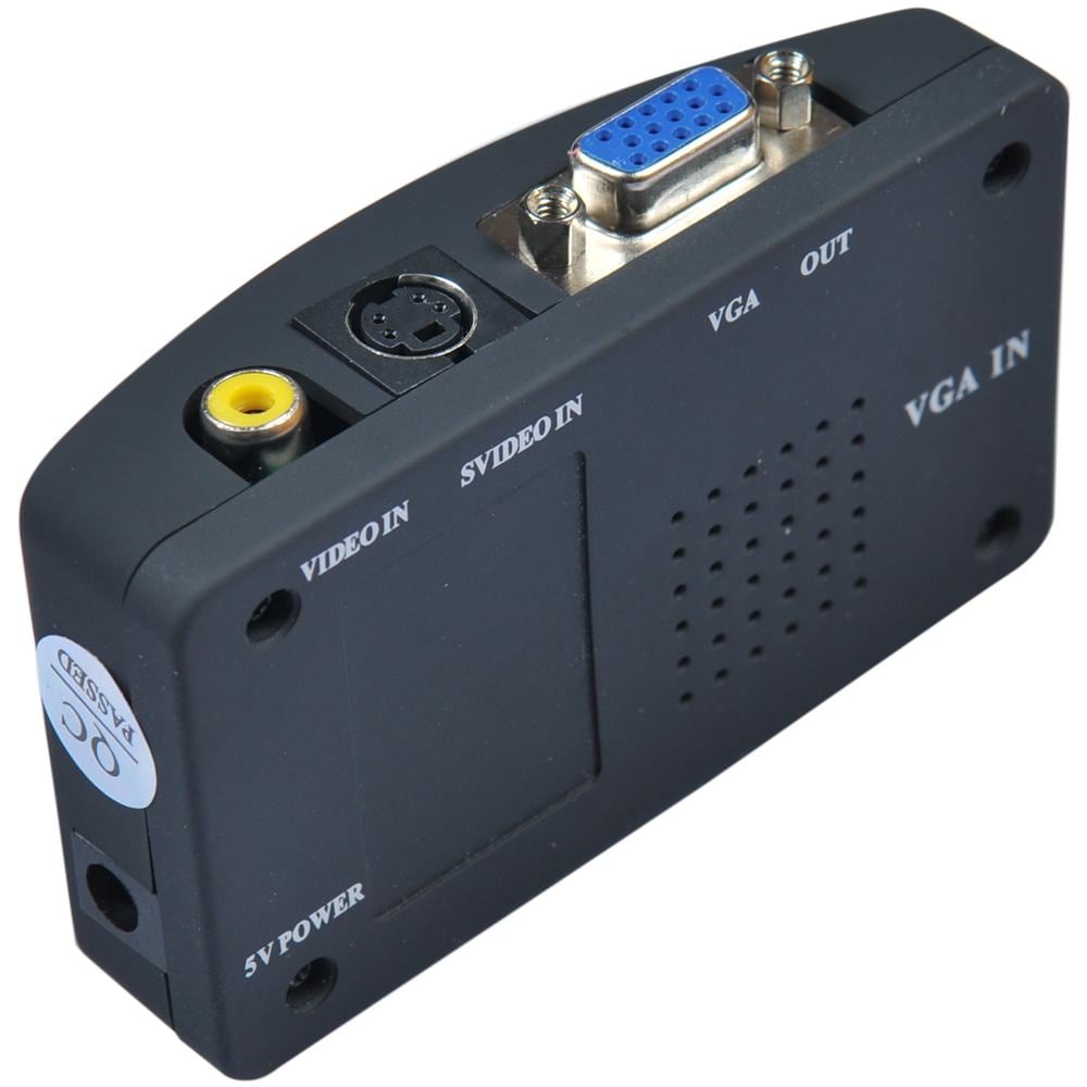 Convertitore Video Da Rca, s-video A Vga Per Monitor Pc O Proiettori - Foto 1