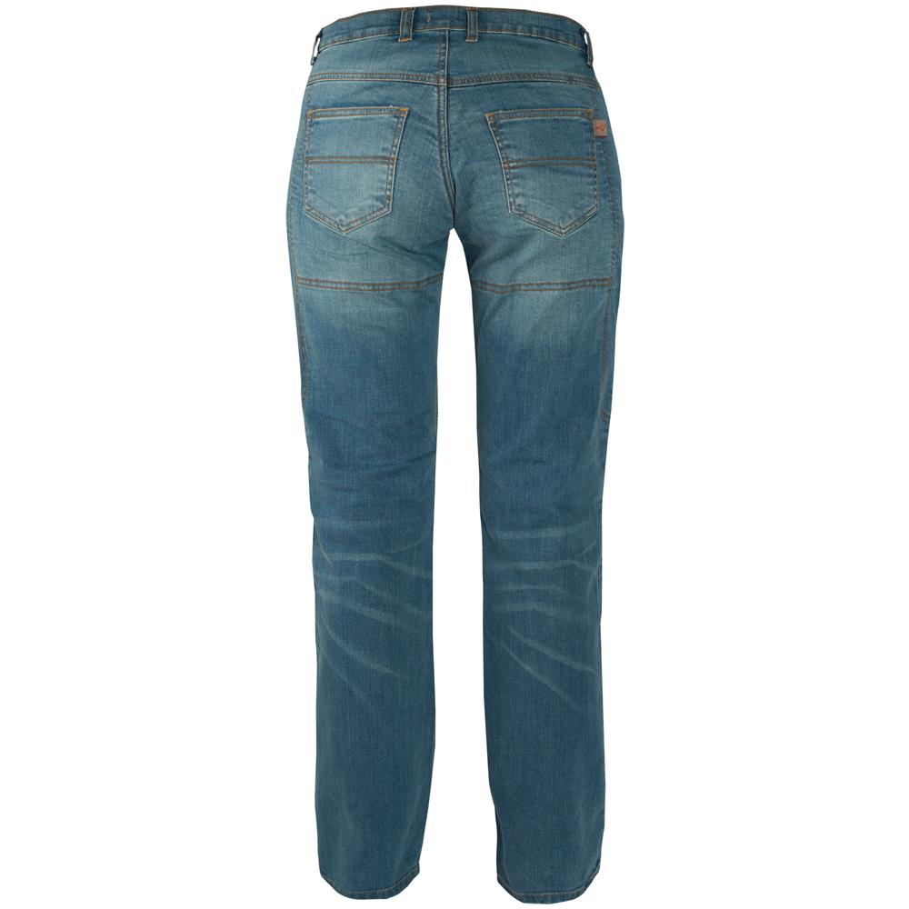 Jeans Donna Pantaloni Lady Moto Protezioni Omologate Rinforzi Aramid Blu 26 - Foto 2