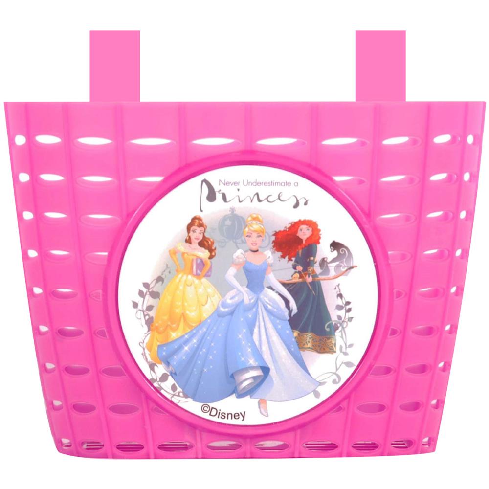 Kids 'disney Princess Plastica Cestino Per Bicicletta, Rosa, Taglia Unica - Foto 2