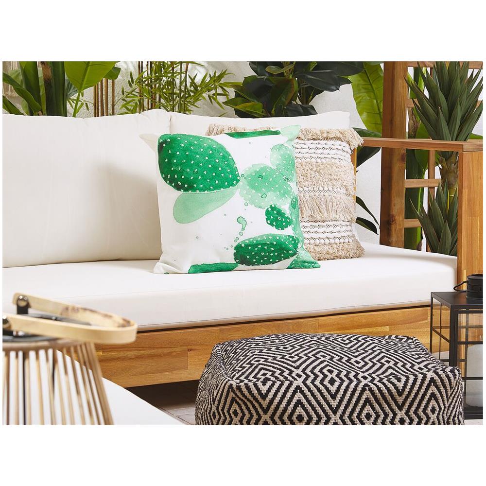 Set Di 2 Cuscini Da Esterno Verdi 45 X 45 Cm Ostina - Foto 2