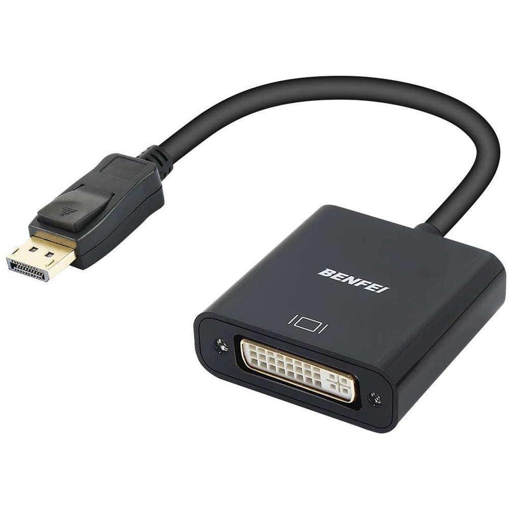 Displayport A Dvi Placcati In Oro Dp A Dvi (maschio A Femmina) Compatibile Per Lenovo Dell Hp E Altre Marche - Foto 1