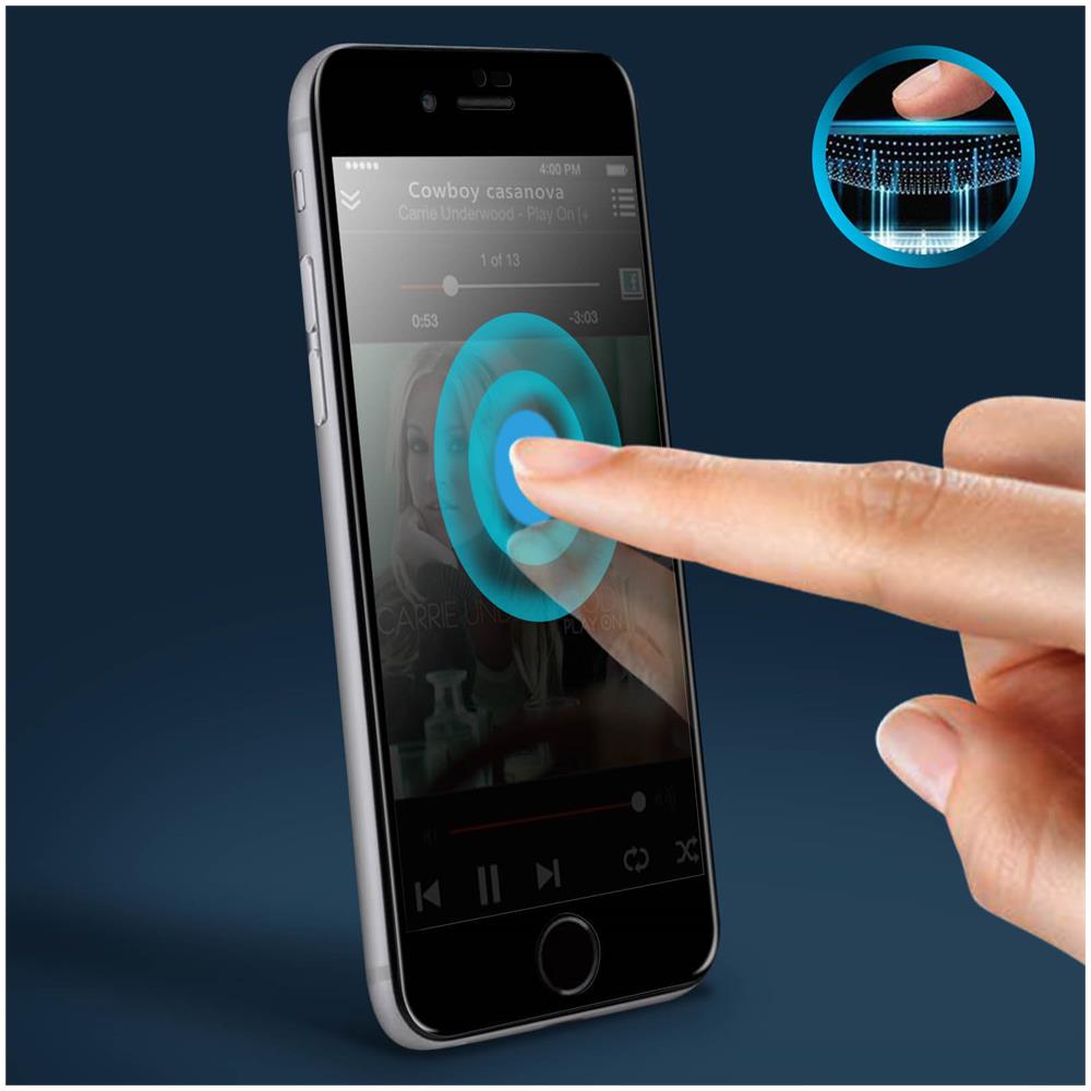 Pellicola Iphone Se 2020 / 7 / 8 Vetro Temperato Smussato Anti-spia Bordo Nero - Foto 2