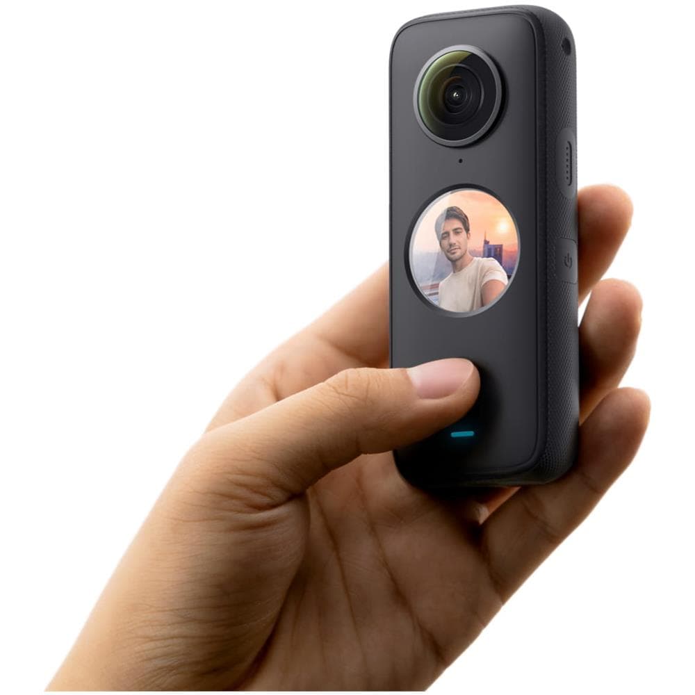 ActionCam One X2 Ripresa a 360º in 5.7K | Steady Cam Mode | Stabilizzazione Flow State | Touch Screen ultra luminoso | Selfie Stick Invisibile | Impermeabile fino a 10 m | Editing IA | Audio 360º con 4 | Microfoni | Time Shift | Controllo Vocale - Foto 2