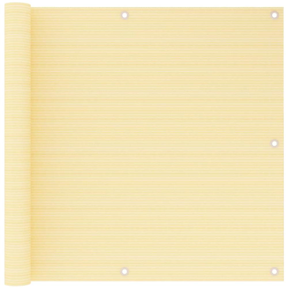 Schermo Frangivista per Balcone Beige 90x500 cm in HDPE - Foto 1