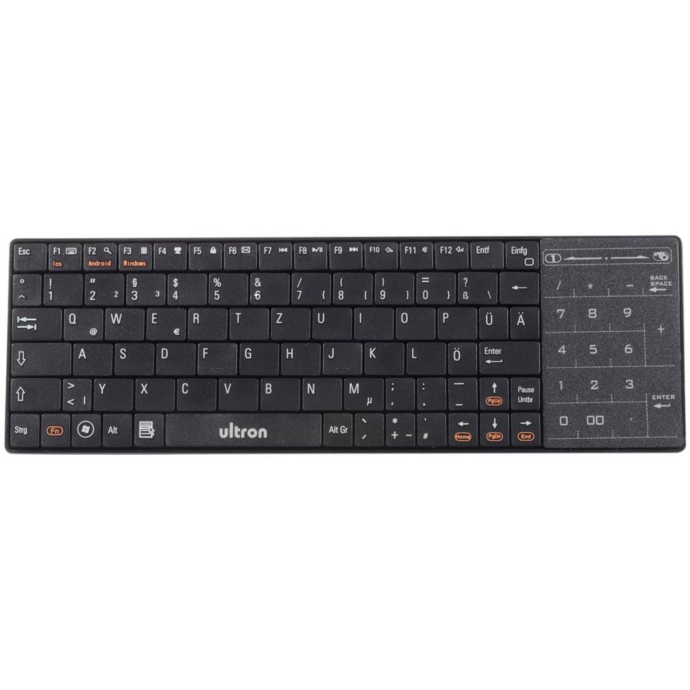 Tastiera con Touchpad Bluetooth 113884 (Layout Tedesco) Colore Nero - Foto 3