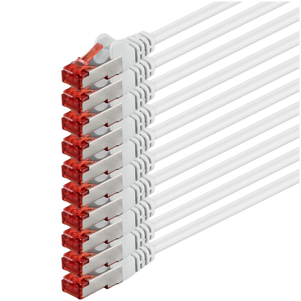 3.0m 2x RJ-45 Cat6 S / FTP (S-STP) M / M, 3m, Cat6, S / FTP (S-STP) - Foto 1