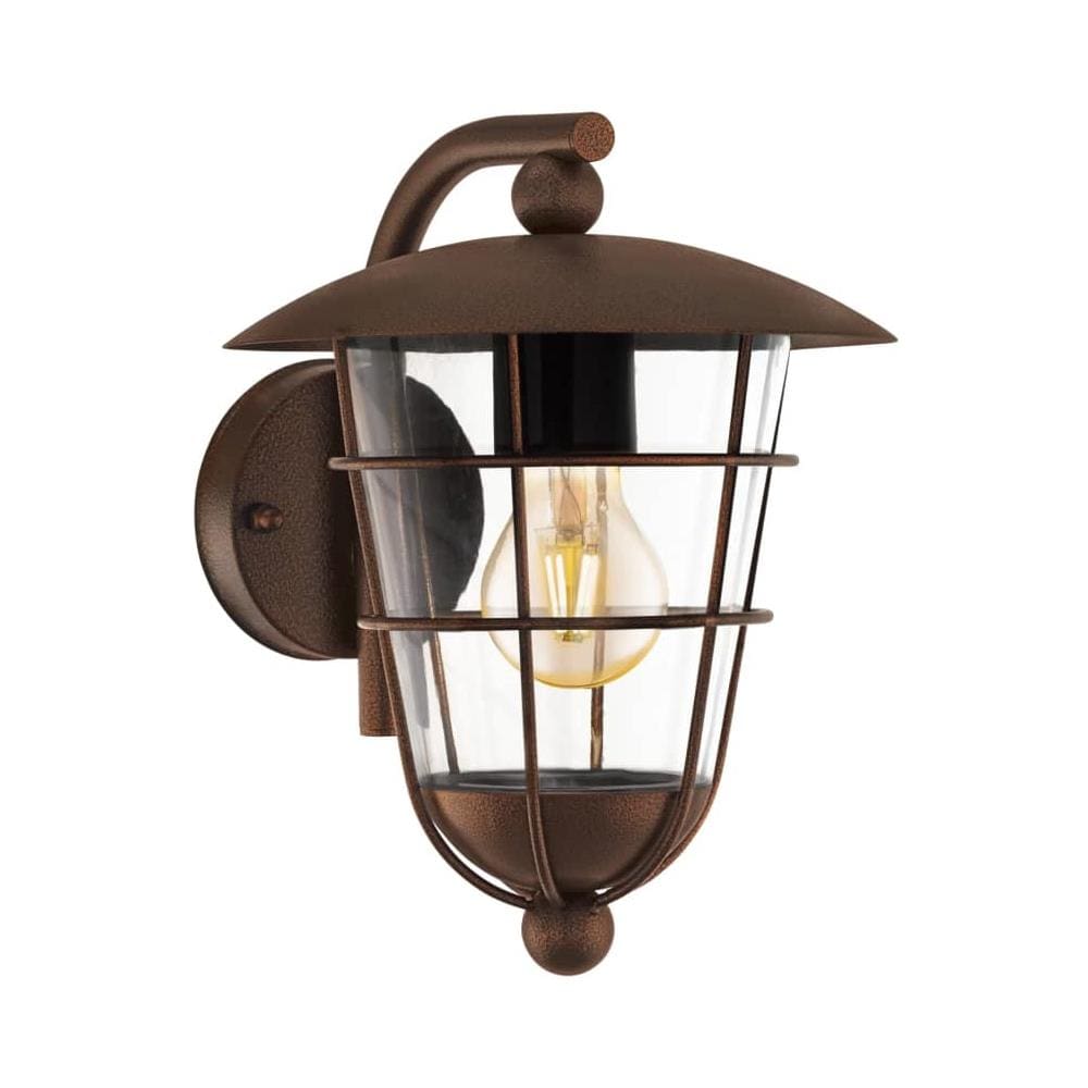 Luce da Parete Esterna Pulfero 1 28x22x28 cm Marrone - Foto 1