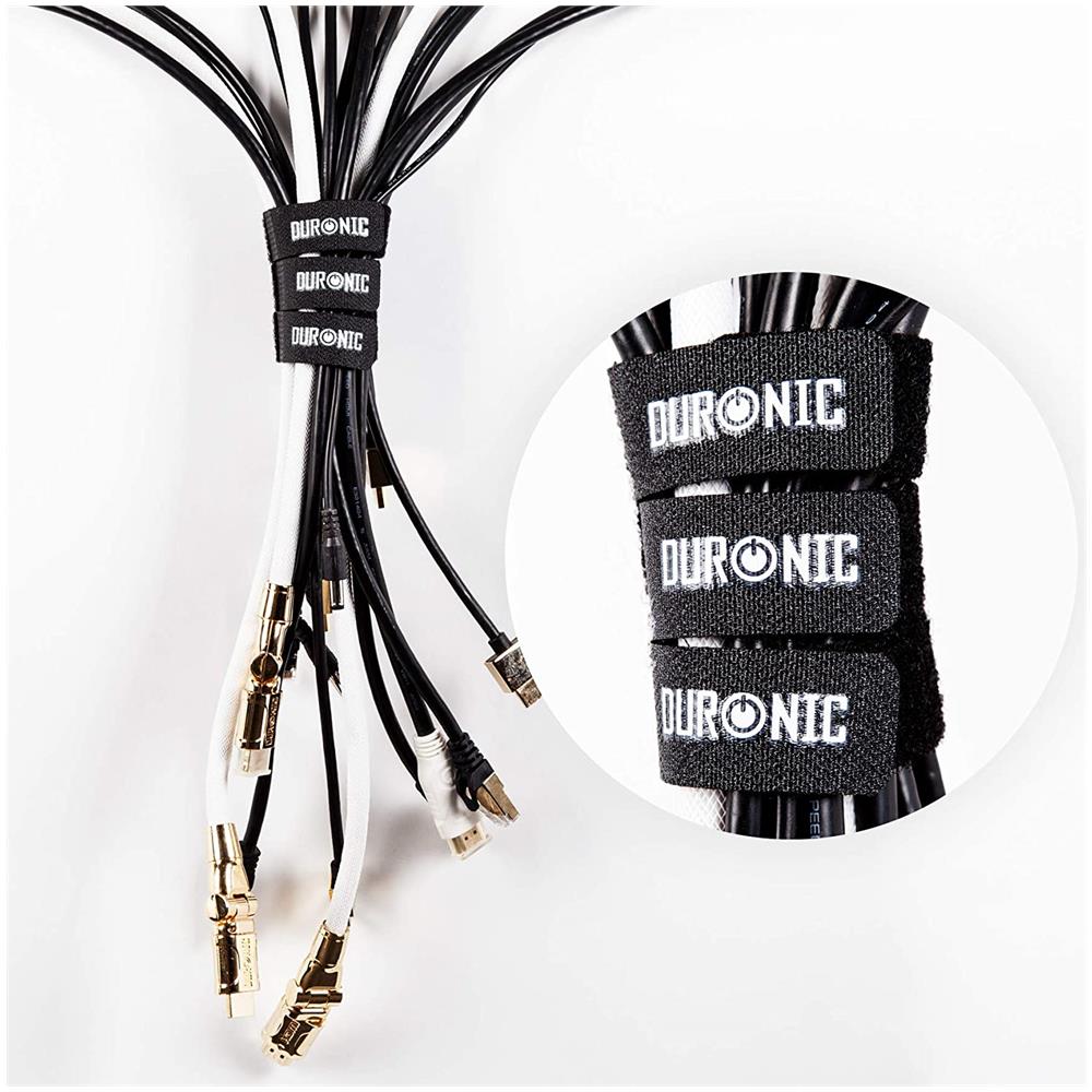 Set 24 Fascette Avvolgicavi Fascette Fermacavo Stringicavo Di Colore Nero - Foto 5