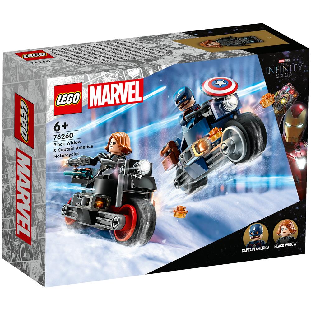 76260 Marvel Motociclette di Black Widow e Captain America - Foto 1