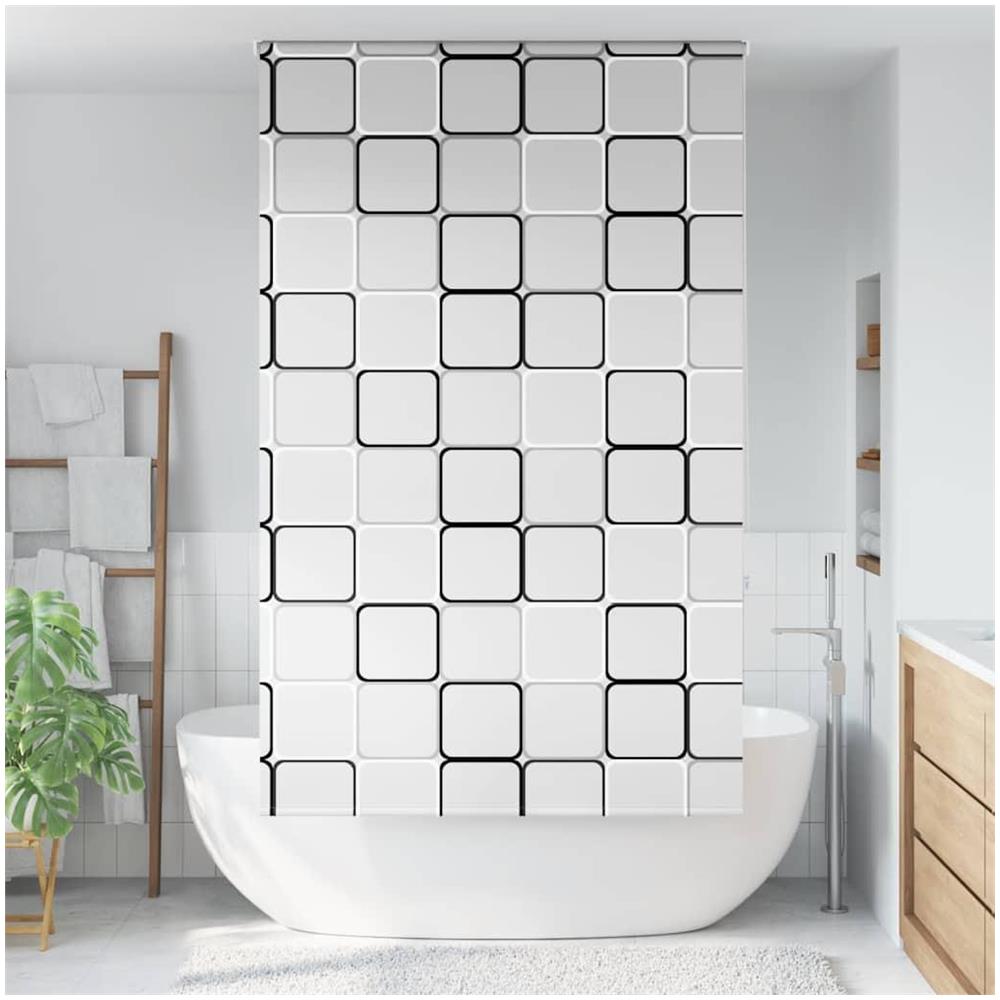 Tenda a Rullo Doccia 130x240 cm Larghezza Tessuto 126 cm - Foto 2