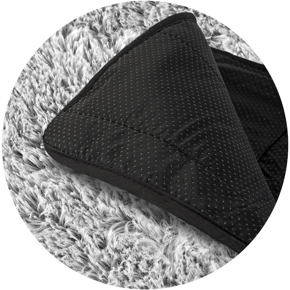 50x70 cm Tappetino per cuccia per cani Shaggy Grigio chiaro Impermeabile - Foto 5