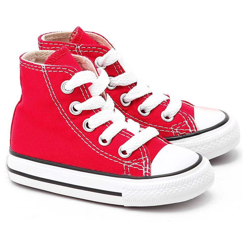 Scarpe Chuck Taylor All Star 7j232 Taglia 24 Colore Rosso - Foto 2